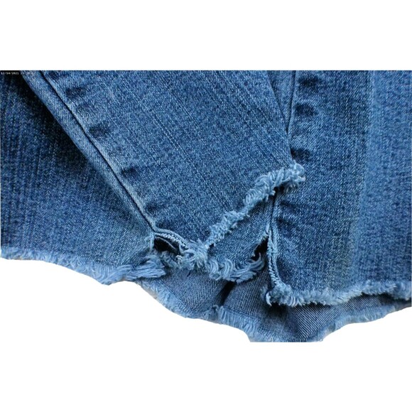 Jordache Authentic Jeanswear Juniors 17/18 Jeans Denim Blue Raw Edge - Picture 5 of 5